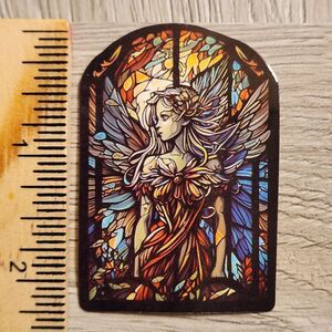 10/$10 Sticker Stained Glass Black Cat Theme Wicca Witchy Goth